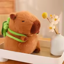 Chonky the Capybara – Soft & Squishy Plush with Green Backpack